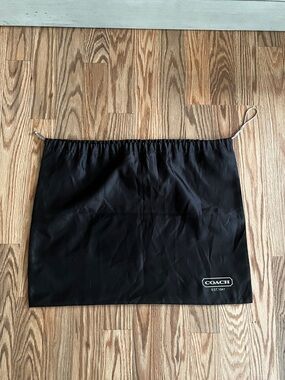 COACH Brown Silk Drawstring Dust Bag